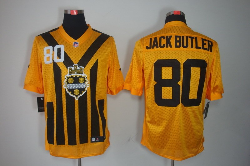 Men 2025 Pittsburgh Steelers #80 Jack Butler yellow Nike Limited NFL Jersey